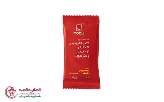 انرژی بار کره بادام زمینی و آلبالو نوبو