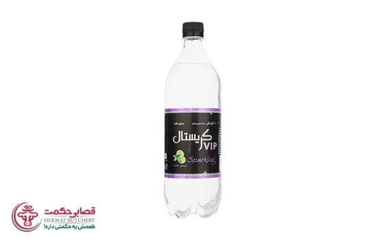 آب گازدار کریستال لیمو نعنا بدون شکر 1 لیتر